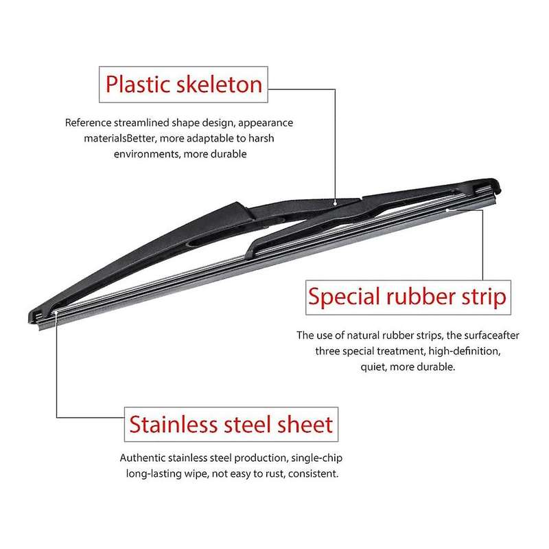 Rear Windshield Wiper Arm Set - Back Windshield Wiper Arm Blade Set for Rogue,Pathfinder 2013-2018