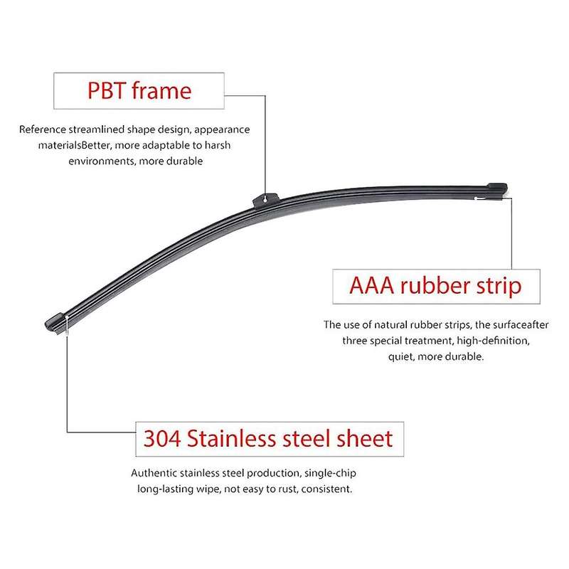 Rear Windshield Wiper Arm Blade Set for  2011-2017 95862804000