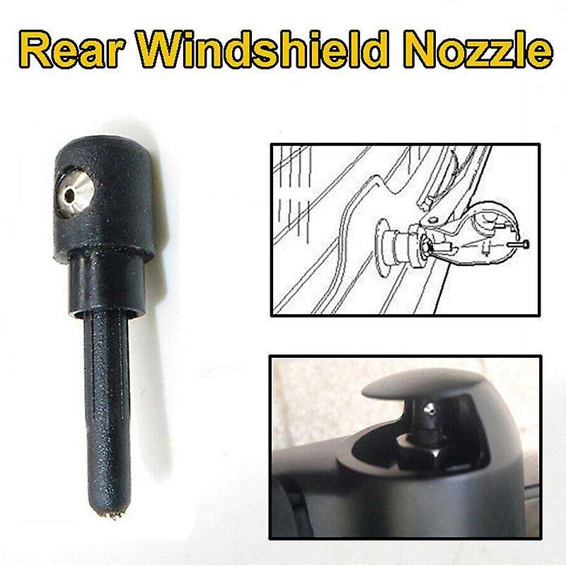 Rear Windshield Wiper Arm Cap Nut Washer Cover Jet Nozzle Fit for