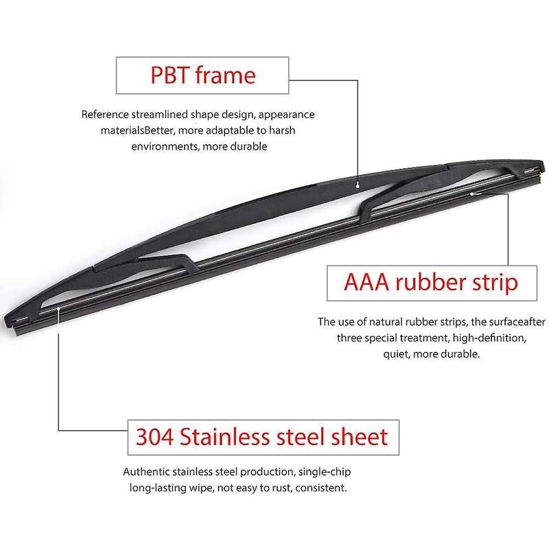 Rear Wiper Arm Set - Back Windshield Wiper Arm Blade Set for Escalade 2007-2013 15277756 25820122