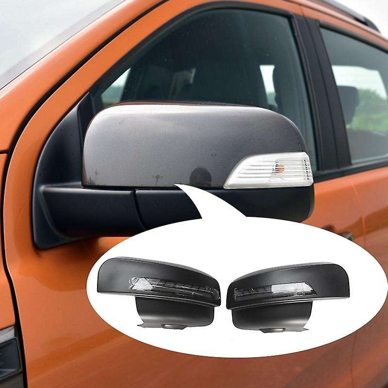 Rearview Door Mirror Housing Cover Cap with LED Turn Signal Light Replace for 2012-2020 / Everest 20