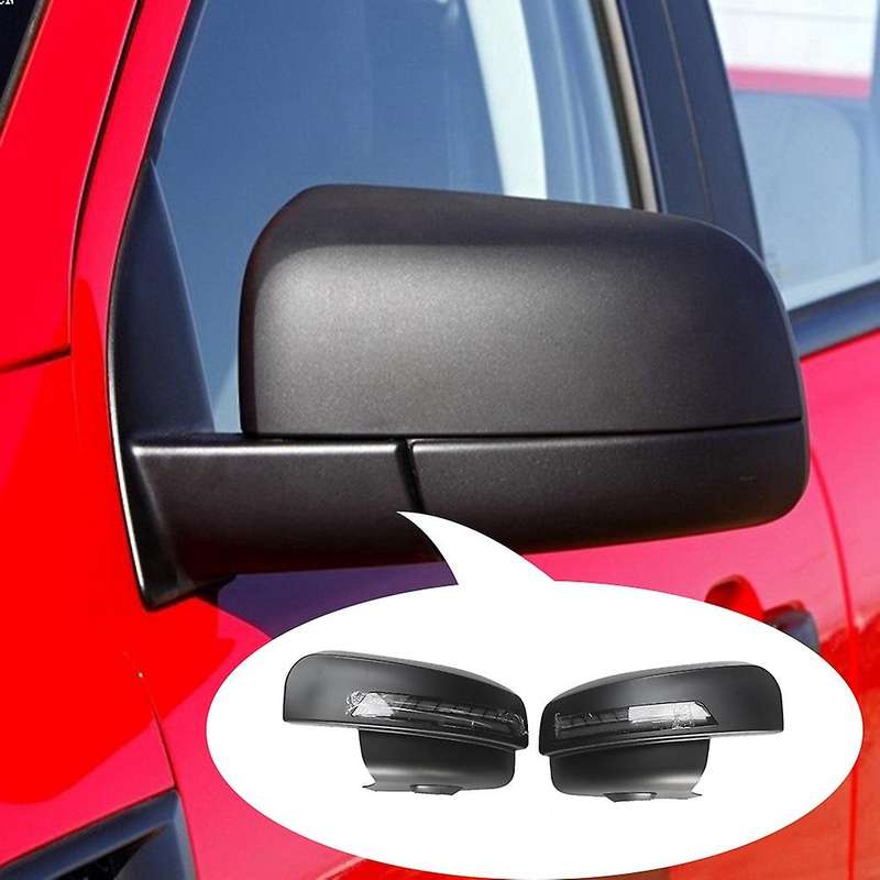 Rearview Door Mirror Housing Cover Cap with LED Turn Signal Light Replace for 2012-2020 / Everest 20