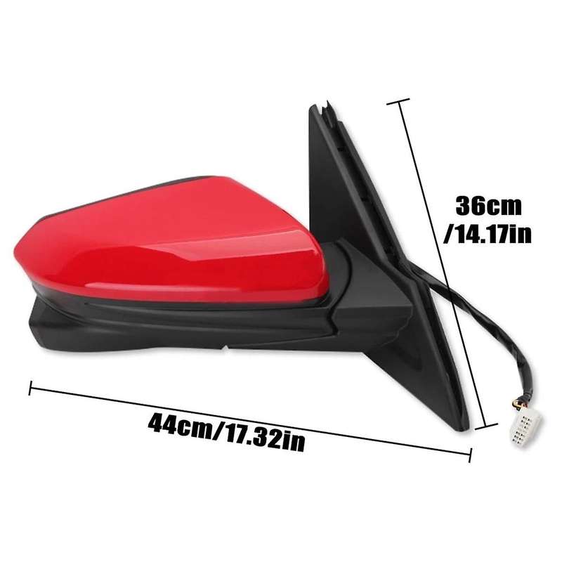 Rearview Mirror Assembly with Camera 11 Wires Door Wing Side Mirror for Sedan Us Version 2016-2020