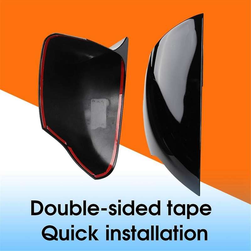 Rearview Mirror Cover Exterior Accessories for 2012-2022 with Turn Signal , Black