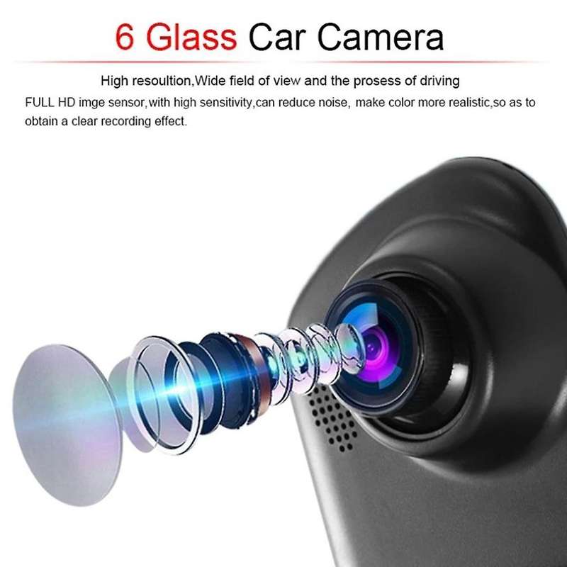 Rearview Mirror Car Recorder Car Monitoring Car Dvr Front and Rear Dual Recording Car Supplies