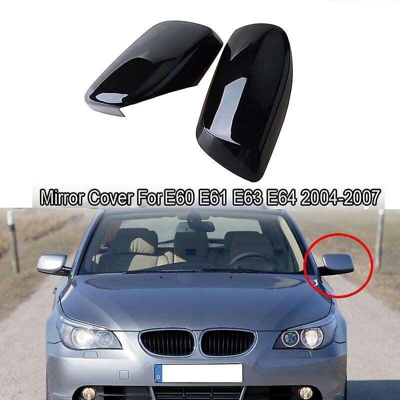 Rearview Mirror Cover for - 5 Series E60 E61 E63 E64 2003-2008 Side Door Rear View Cover Caps