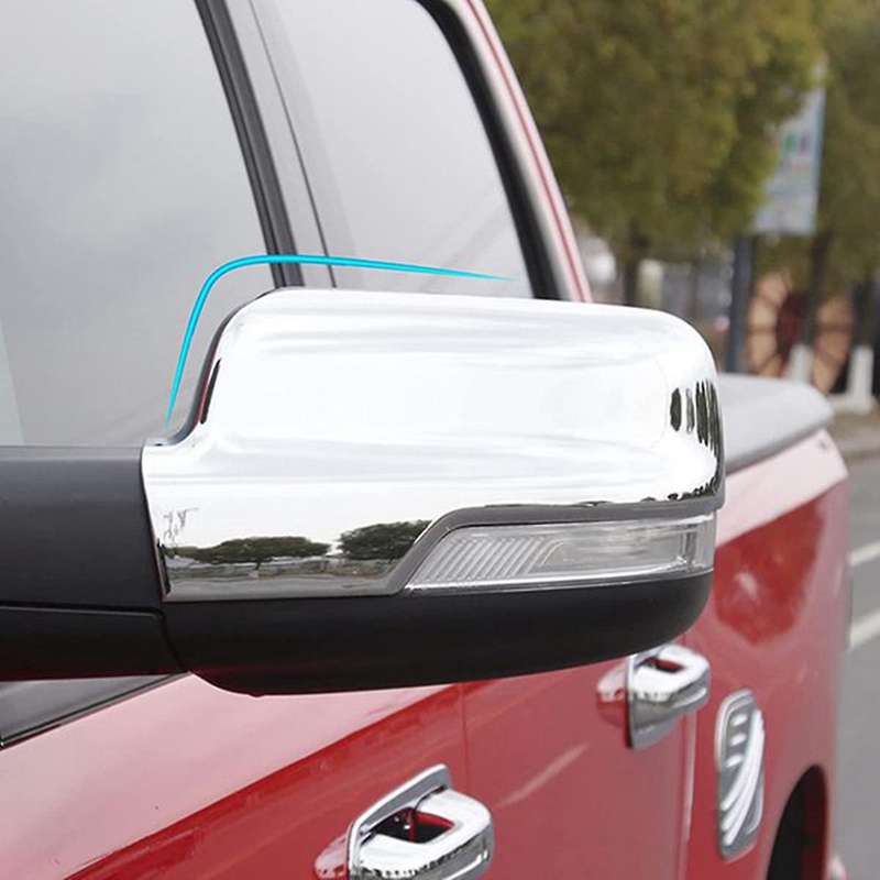 Rearview Mirror Cover Side Mirror Cap Fit for Ram 1500 2021 2020 2019 Silver (2 Pcs)