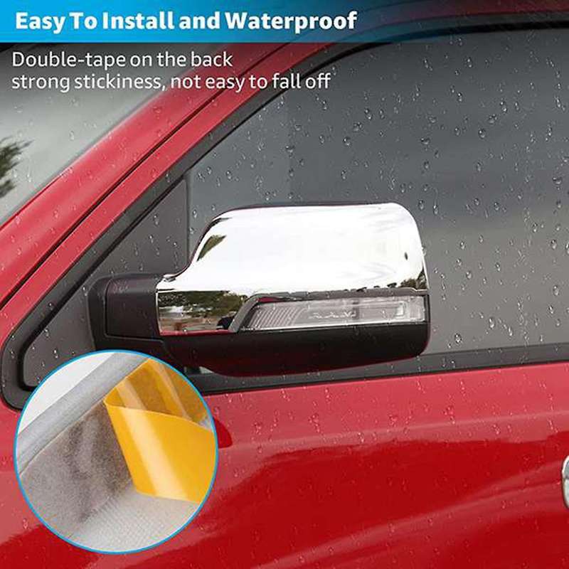 Rearview Mirror Cover Side Mirror Cap Fit for Ram 1500 2021 2020 2019 Silver (2 Pcs)