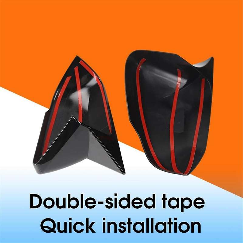 Rearview Mirror Cover Side Mirror Cover Side Mirror Cap for R1T/R1S 2022-2024 Accessories Glossy Bla