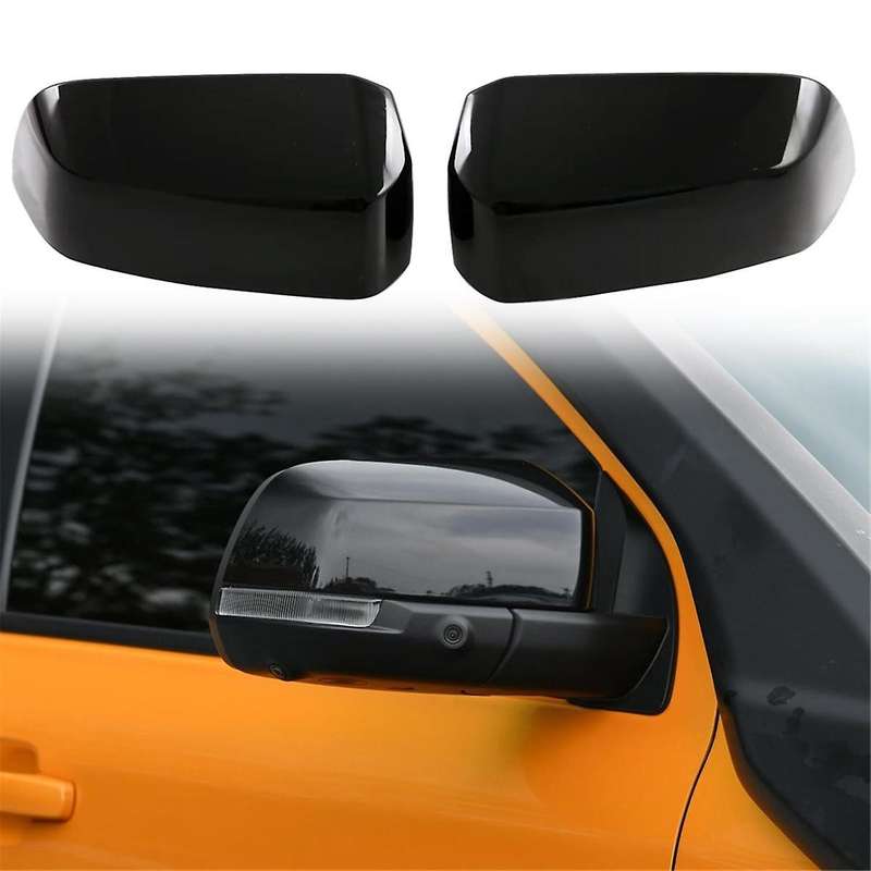Rearview Mirror Cover Trim for 2023 2024 Side Door Mirror Cover Trim Accessories ,Bright Black