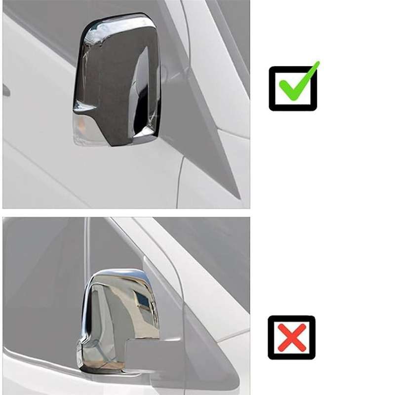 Rearview Mirror Cover Side View Mirror Cover Chrome for Sprinter 2006 - 2017