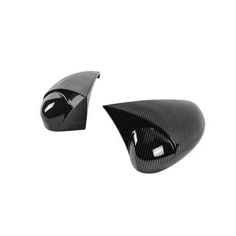 Rearview Mirror Cover Trim for Fiesta MK7 2009-2017 Door Side Mirror Caps Accessories ,Carbon Fiber