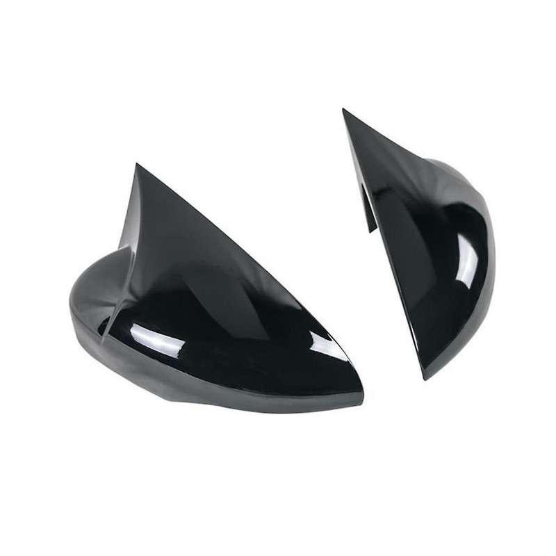 Rearview Mirror Cover Trim for Fiesta MK7 2009-2017 Door Side Mirror Caps Accessories ,Gloss Black
