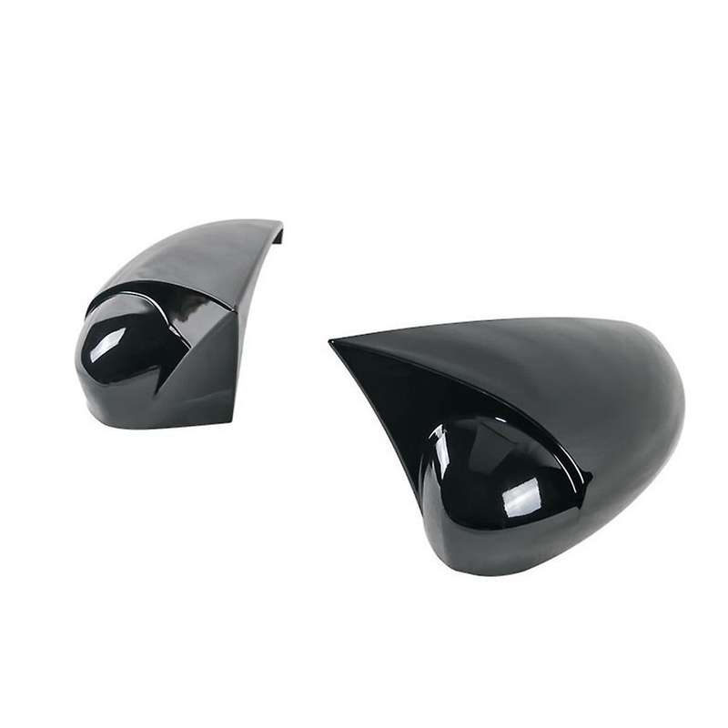 Rearview Mirror Cover Trim for Fiesta MK7 2009-2017 Door Side Mirror Caps Accessories ,Gloss Black