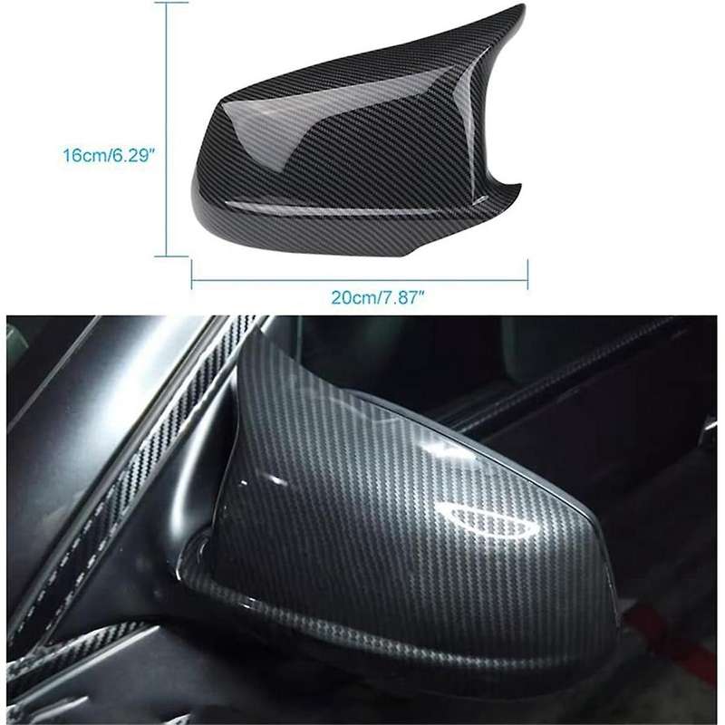 Rearview Mirror Covers Wing Side Mirror Caps for 5 Series F10 F11 F18 Pre- 51167216369,51167216370 G