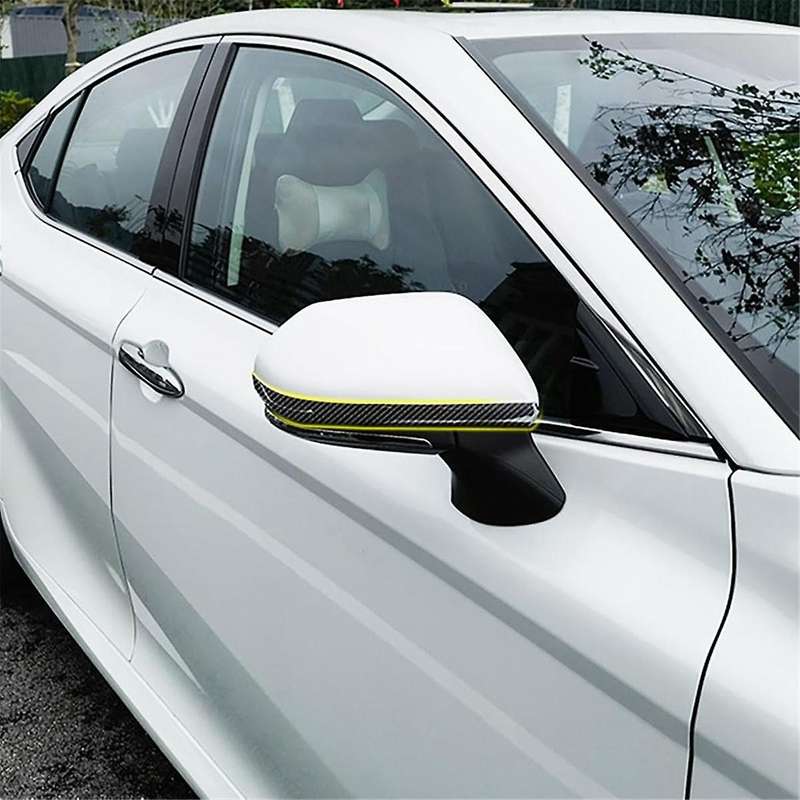 Rearview Mirrors Strip Trim for 9th 2024 2025 Side View Mirror Strip Exterior Accessories Carbon Fib