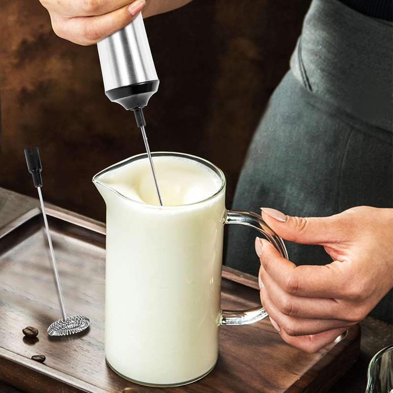 Rechargeable , Electric Handheld Foam Maker High Torque Motor, Whip Foamer Drink Mixer for Coffee Ar
