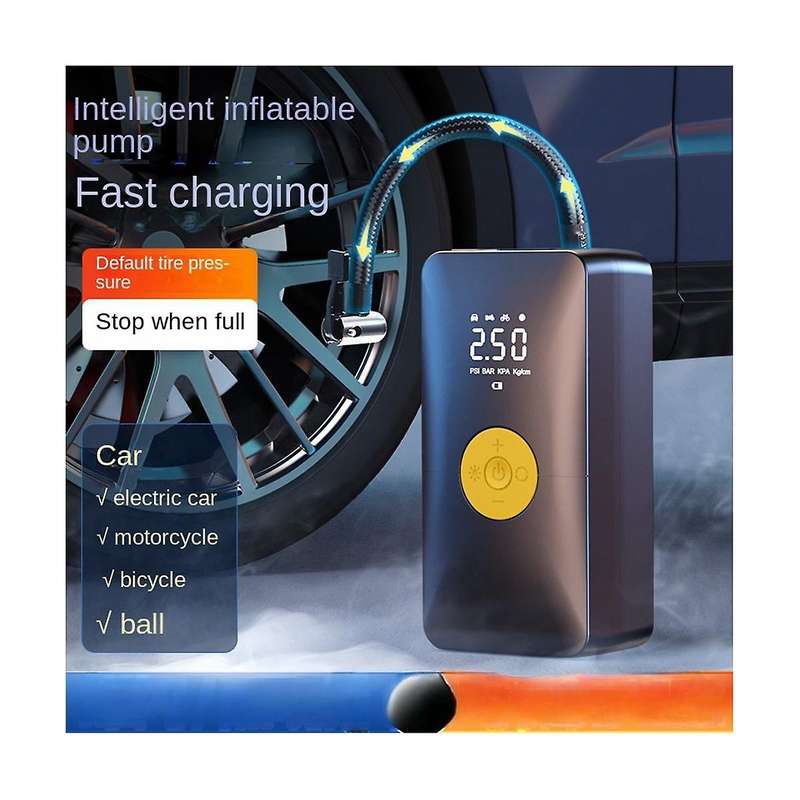 Rechargeable Air Pump Tire Inflator Portable Compressor Digital Cordless Car Tire Inflator for Bicy