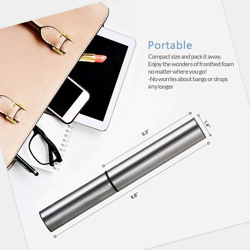 Rechargeable Electric Foam Maker Handheld Foamer 2 Speeds Drink Mixer for Coffee Electric Egg Beate