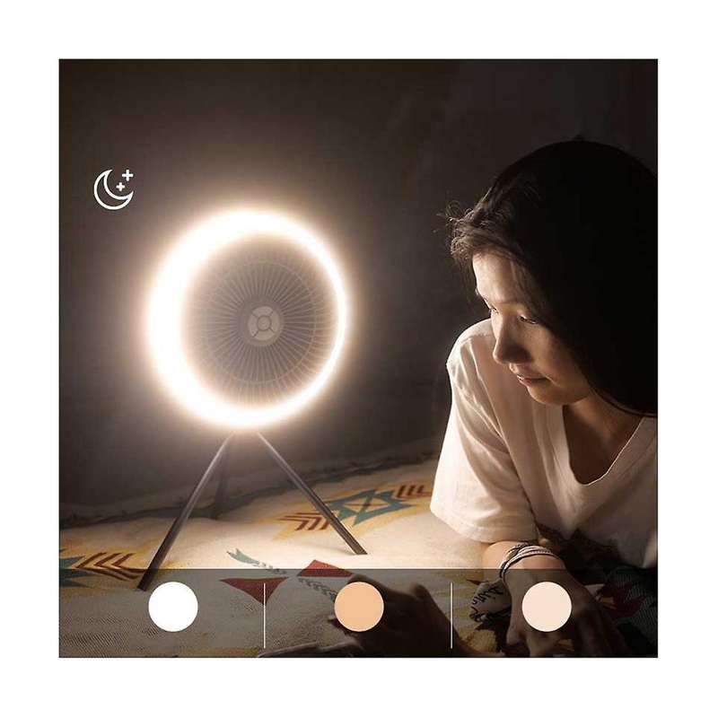 Rechargeable Fan Light Ceiling Tent Light Hanging Portable Extra Long Endurance Wind Camping Campin