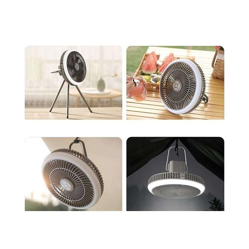 Rechargeable Fan Light Ceiling Tent Light Hanging Portable Extra Long Endurance Wind Camping Campin