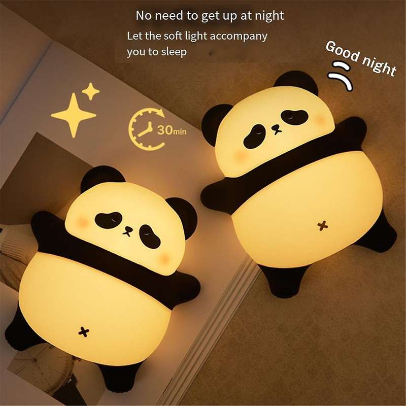 Rechargeable Cute Night Light, Food Grade Silicone Touch Night Light, Dimmable Cute Lamp for Bedroo