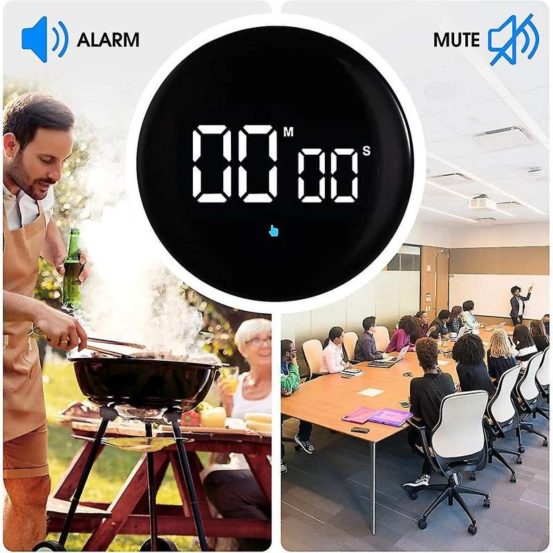 Rechargeable Kitchen ,magnetic Productivity Timer with Led Display,digital Classroom Visual Timer (