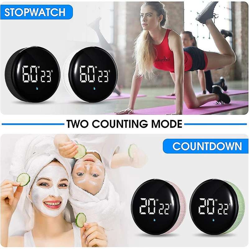 Rechargeable Kitchen ,magnetic Productivity Timer with Led Display,digital Classroom Visual Timer (