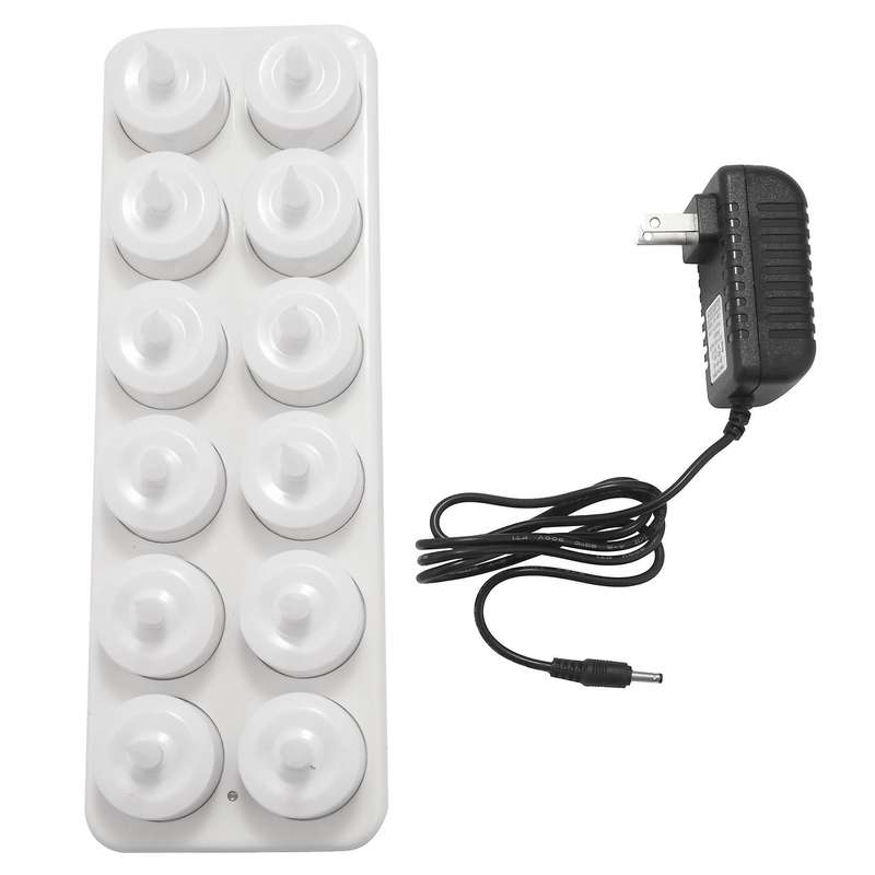 Rechargeable Led Electric Candles, Flameless Flickering Tea Lights, Decorations for Christmas, Parti