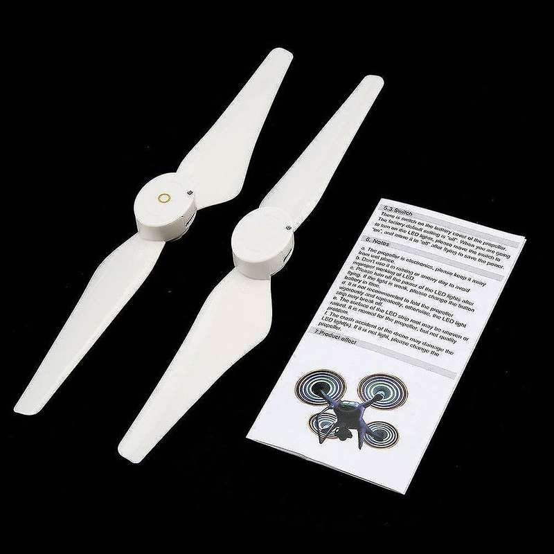 Rechargeable Quick Release Led Flash Propeller Parts for Phantom 3 Series Be