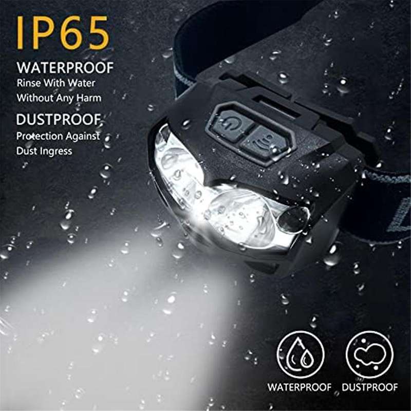 Rechargeable Headlight, Lumen Headlight Flashlight, Ip65 105 Adjustable Headlight Suitable for Cam