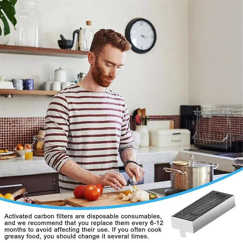 Recirculation Replacement Filter for Cooker Hoods Suitable for HZ9VRCR0 HEZ9VRUD0 17004796