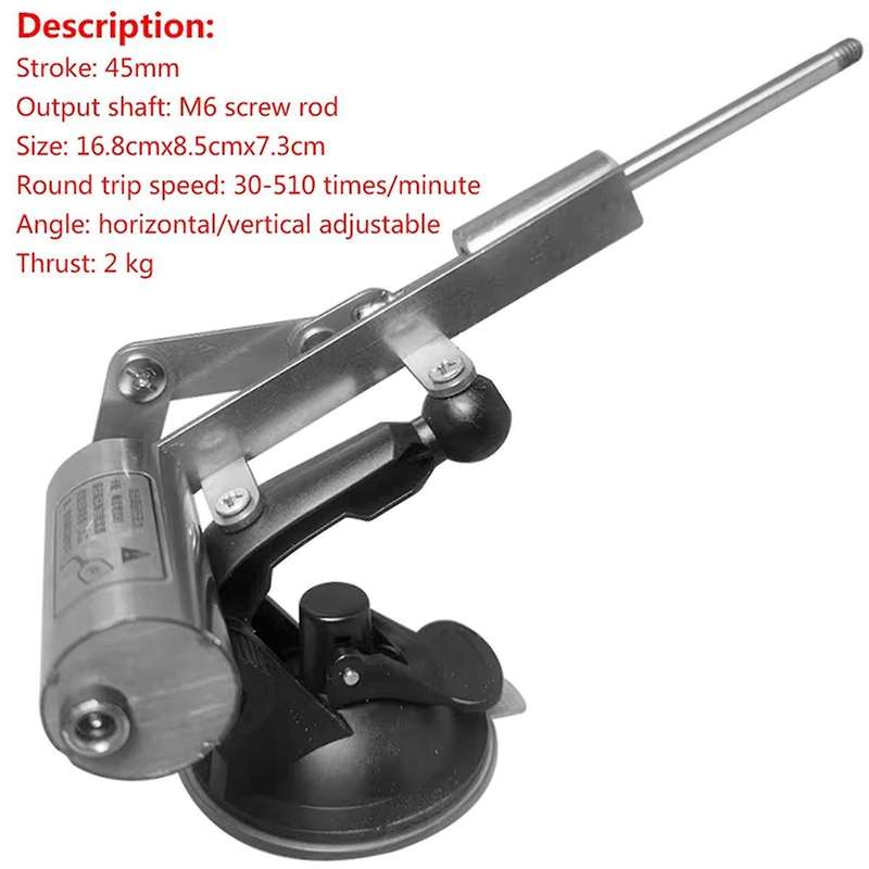 Reciprocating Telescopic Motor 39mm Stroke Linear Actuator 12V Reciprocating Mechanism Connector 60m