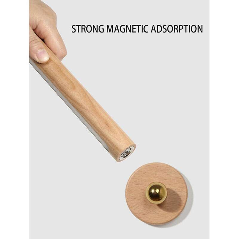 Rechargeable Wall Lamp Wooden LED Night Lights Rotating Spotlight Touch Switch Wall-Mounted Reading
