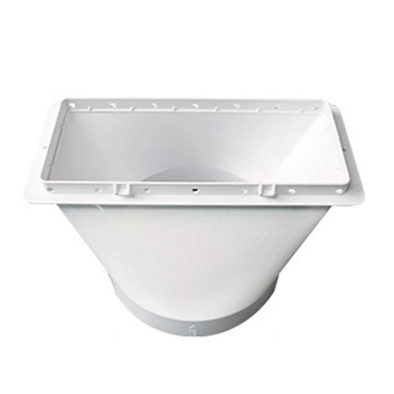 Rectangular Interface 130mm Portable Air Conditioning Window Adapter Exhaust Hose Connector Rectangu