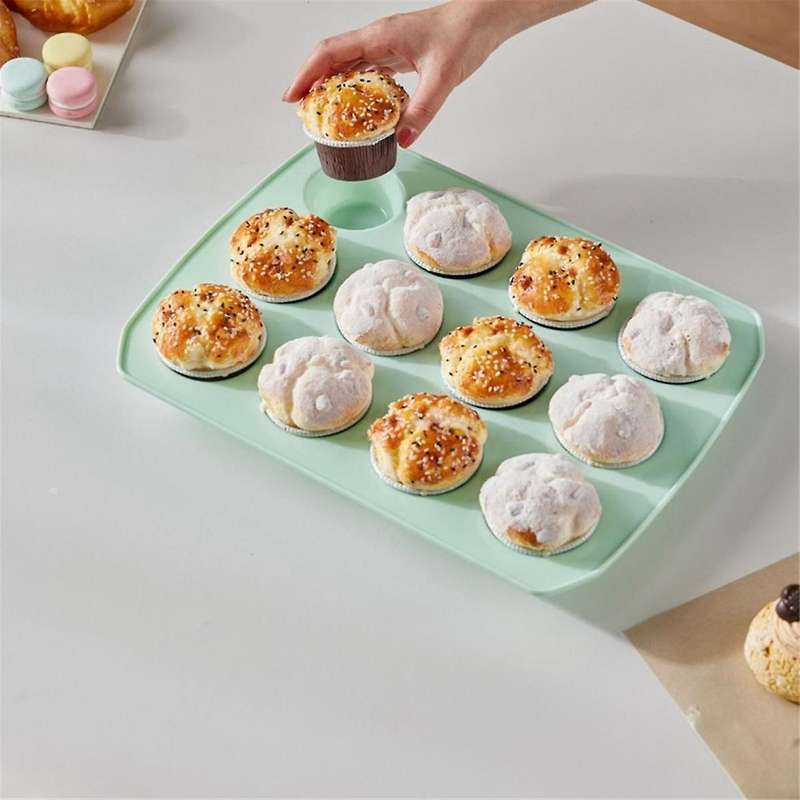 Rectangular Bread Box with Handle Translucent Cake Container Packaging Box Storage Case for Dry Foo