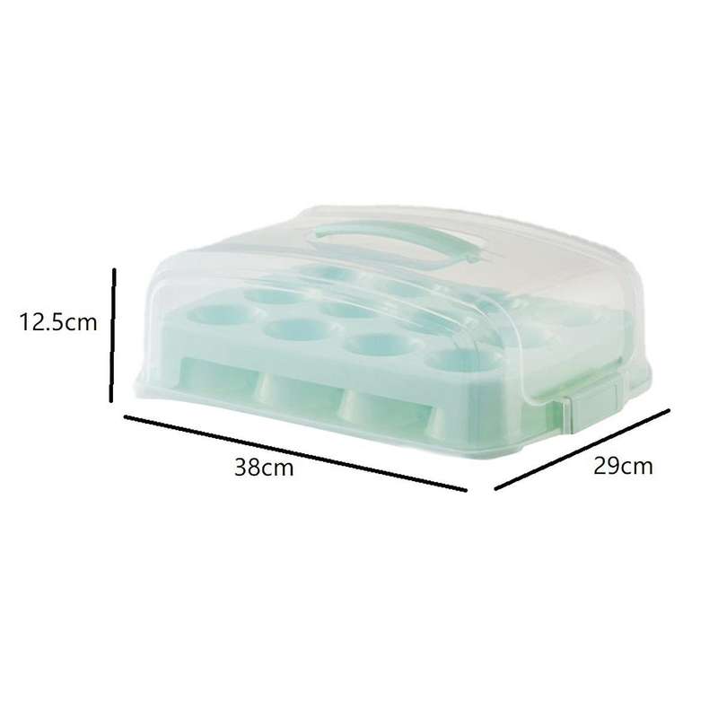 Rectangular Bread Box with Handle Translucent Cake Container Packaging Box Storage Case for Dry Foo