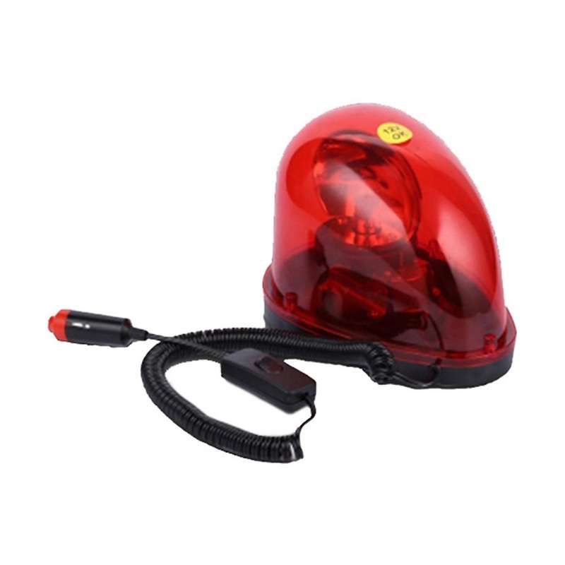 Red 12V Snail-Type Rotating Car Alarm Lights Warning Light Ceiling Light Strobe Light Universal for