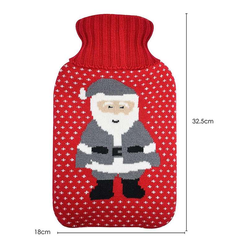 Red and Gray Knitted Insulation Sleeve Designed By -the perfect Winter Heater