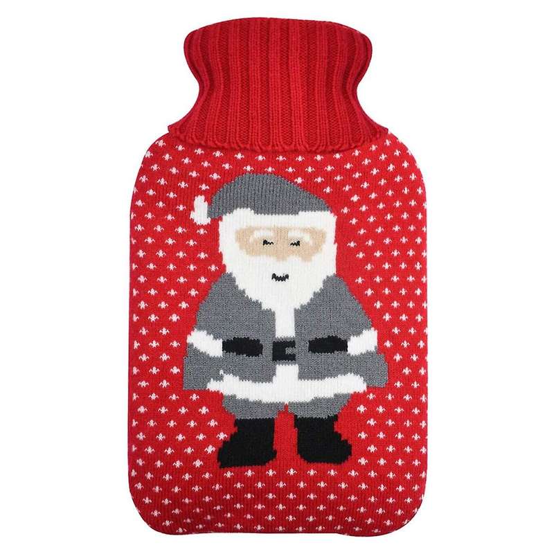 Red and Gray Knitted Insulation Sleeve Designed By -the perfect Winter Heater