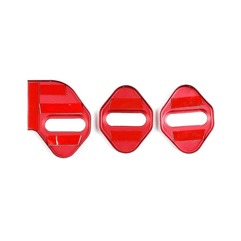 Red Aluminium Alloy Car Door Lock Cover Buckle Decoration for Jimny 2019-2022 Jb64 Jb74