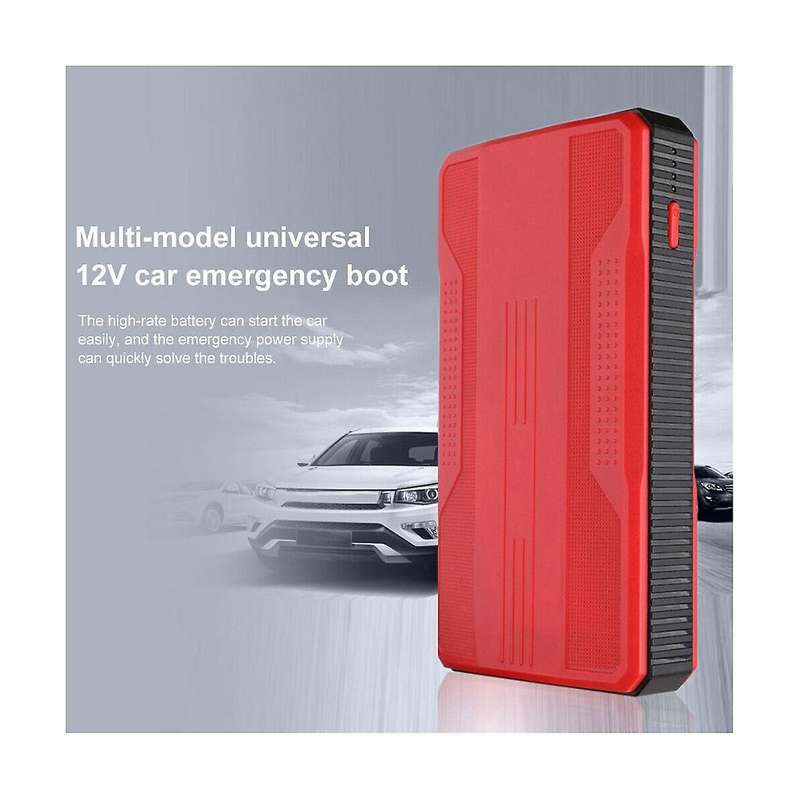 Red Car Jump Booster Battery Charger Equipment Car Power Bank Car Emergency Power Car Emergency Pow