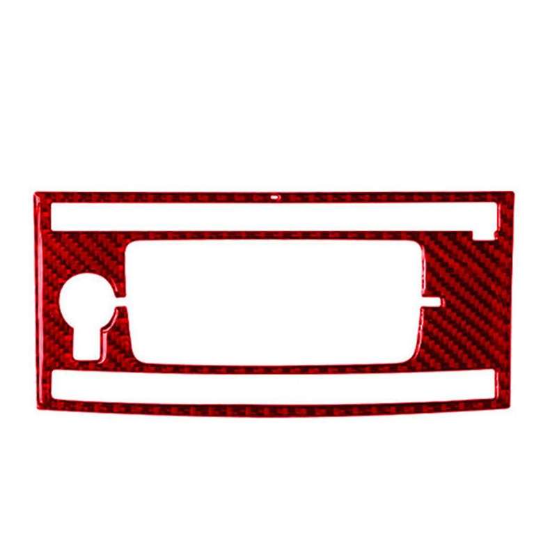 Red Carbon Fiber Central Console Panel Cover Trim for Accord 2013-2017 Type A