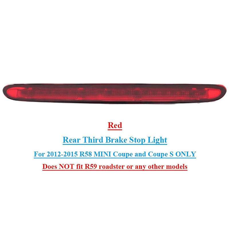 Red Car Third High Level Brake Stop Light Fit for R58 MINI Coupe and Coupe S 2012-2015 63252758940