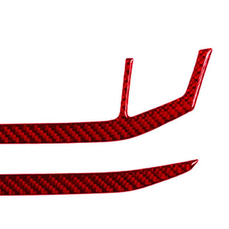 Red Carbon Fiber AC Console Frame Cover Trim for Accord 13-17 Type A