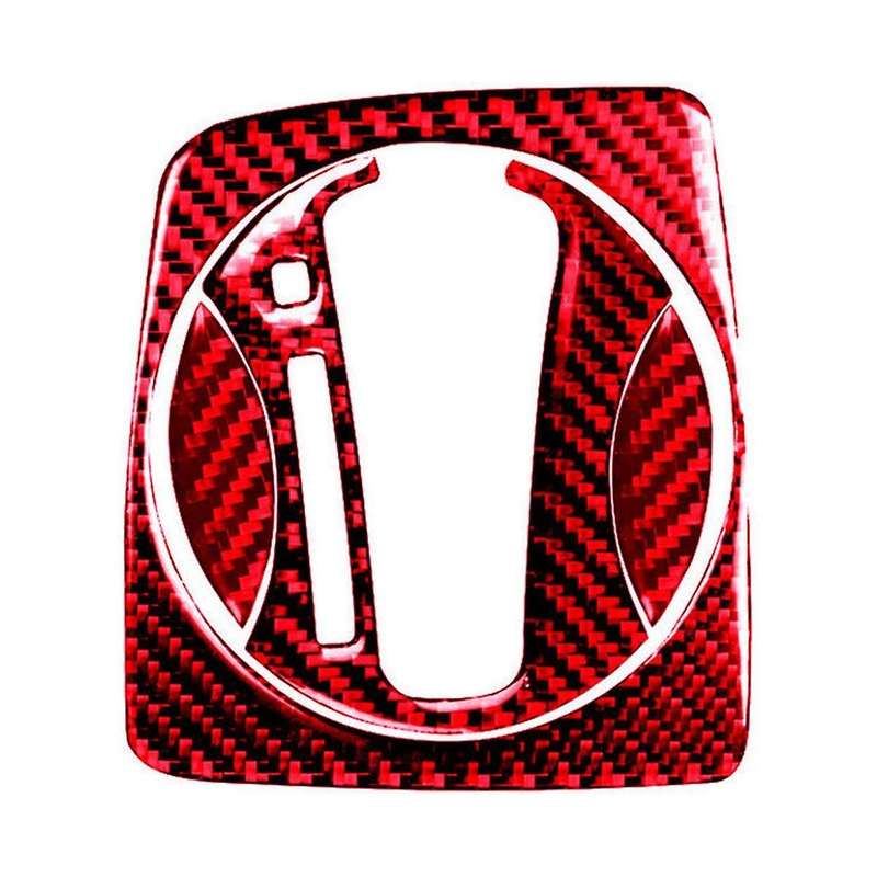 Red Carbon Fiber Automatic Gear Shift Cover Trim for 2006-2011 8th