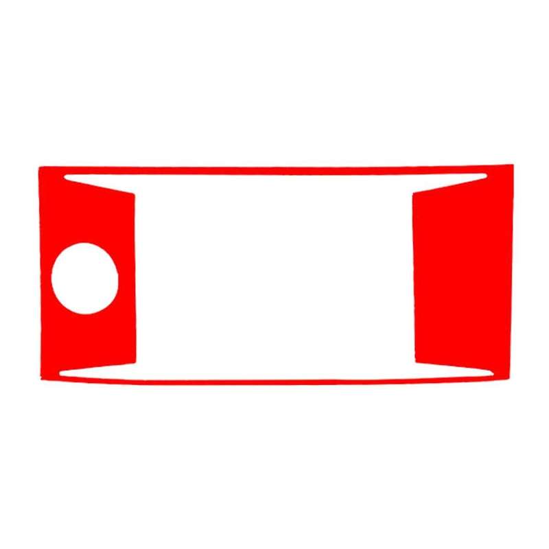 Red Carbon Fiber Central Console Panel Cover Trim for Accord 2013-2017 Type B