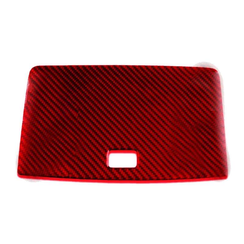 Red Carbon Fiber Console GPS Navigation Cover Trim for W204 2007-2010