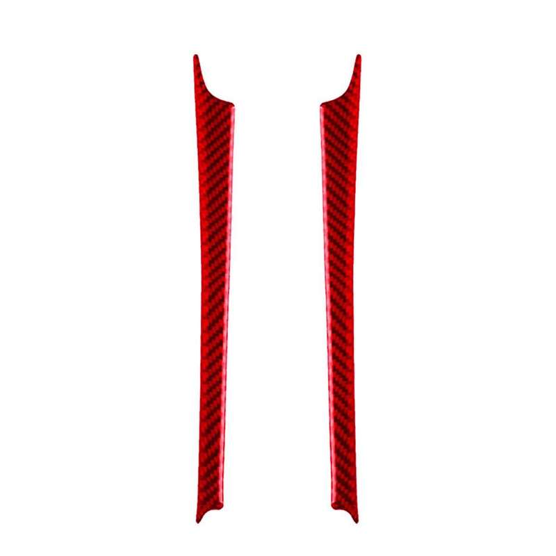 Red Carbon Fiber Gear Shift Side Panel Cover Trim for W204 2007-13