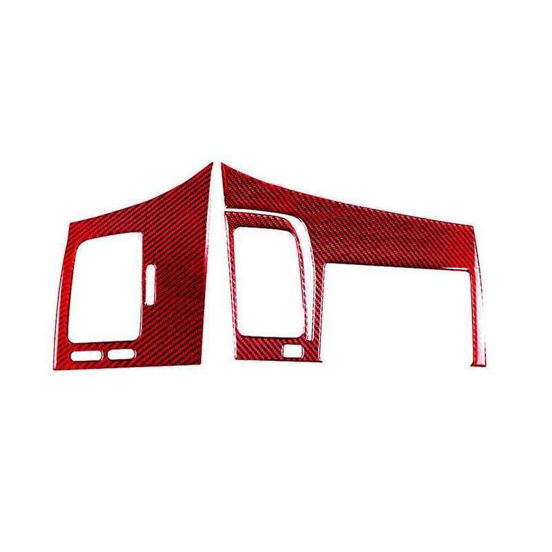 Red Carbon Fiber Navigation & Cover Trim for 8th Gen 2006-11